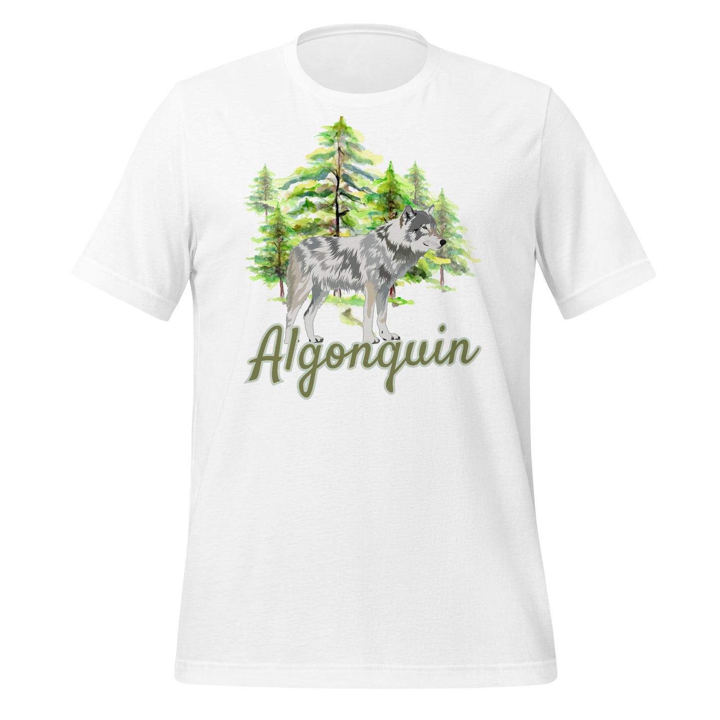 Algonquin Painted Wolf Scene - Unisex t-shirt
