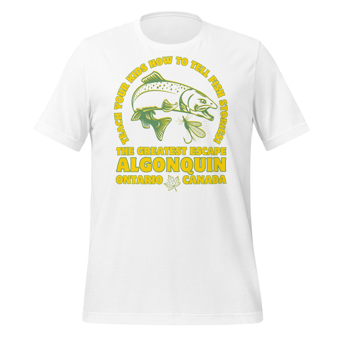 Teach Your Kids Fish Stories Algonquin - Unisex t-shirt