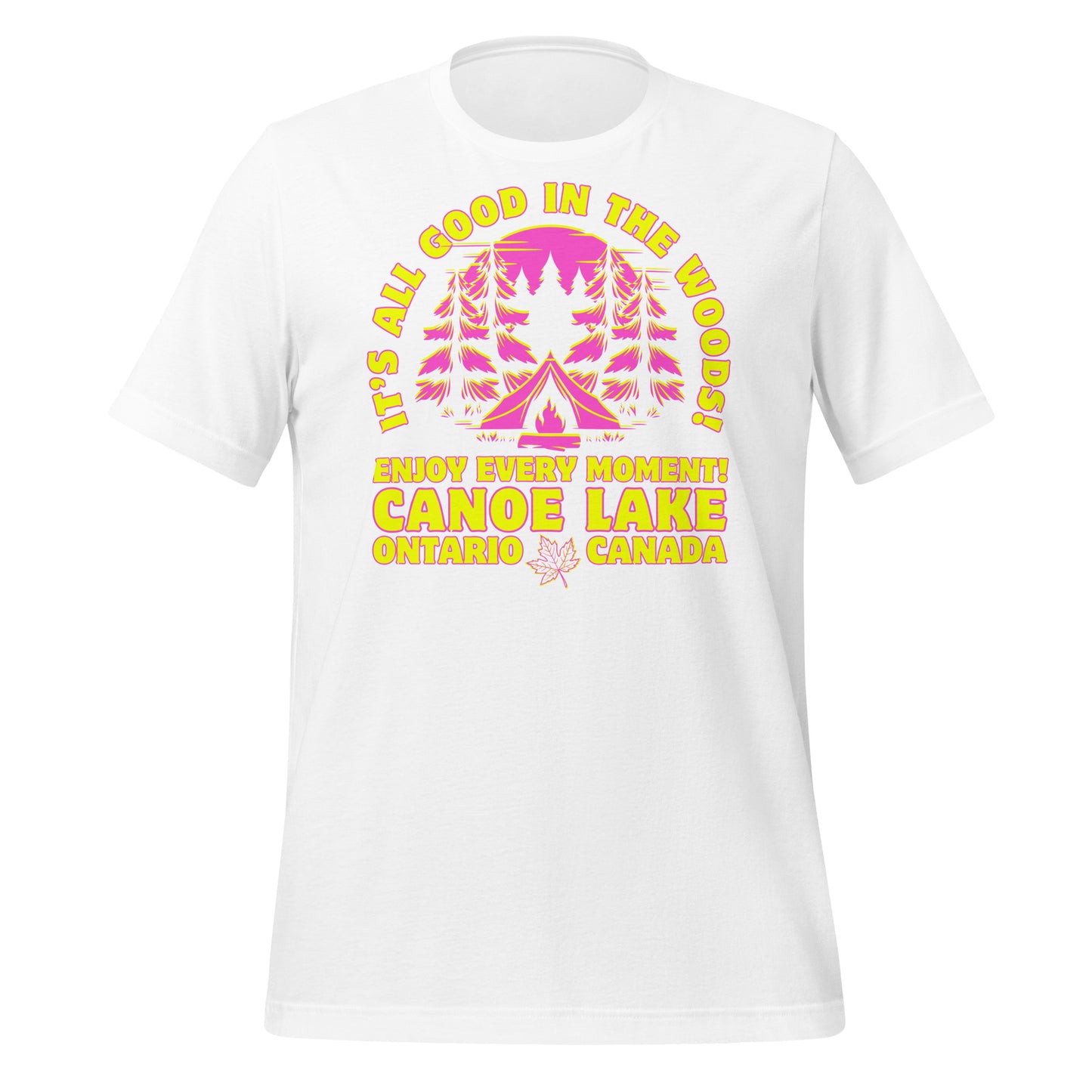 It's All Good In The Woods Canoe Lake Pink - Unisex t-shirt