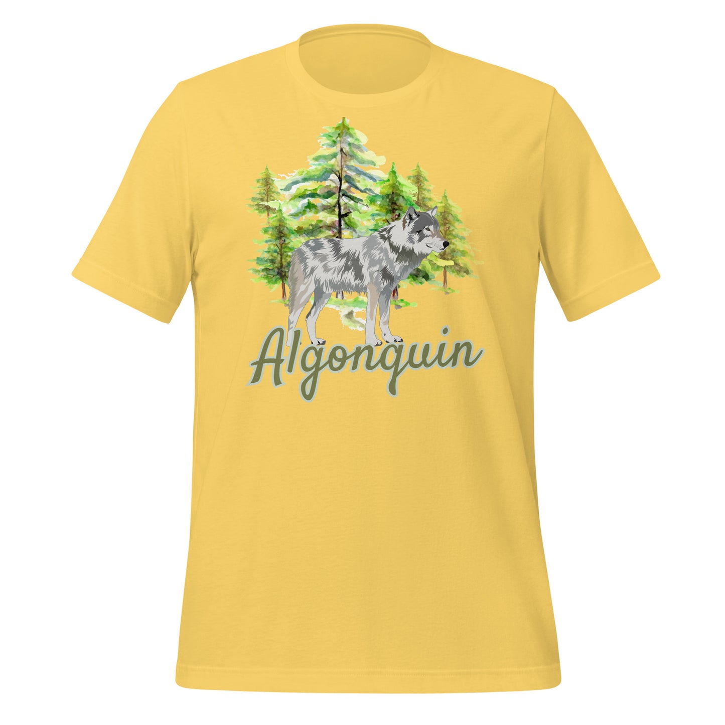 Algonquin Painted Wolf Scene - Unisex t-shirt