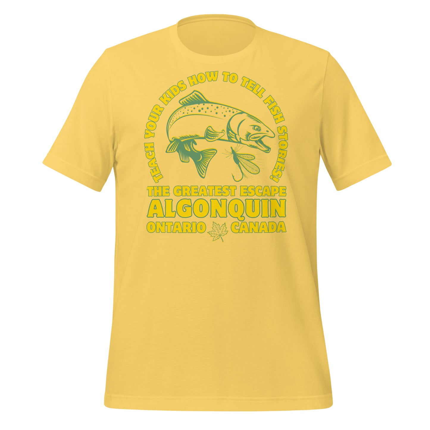 Teach Your Kids Fish Stories Algonquin - Unisex t-shirt