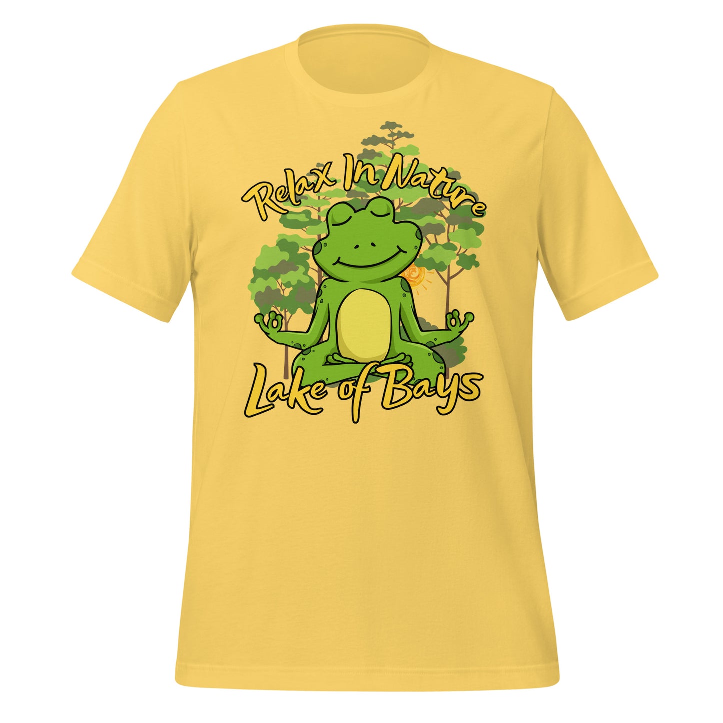 Lake of Bays Relax in Nature Frog - Unisex t-shirt