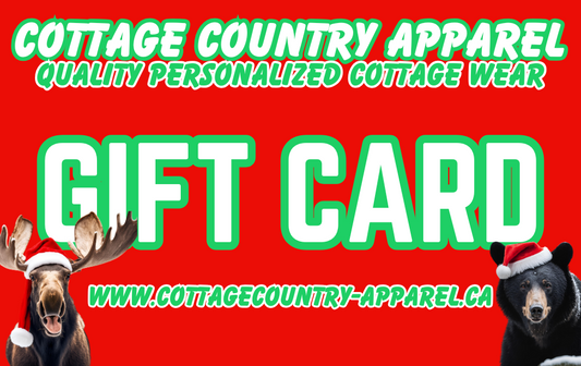 Cottage Country Apparel Gift Cards