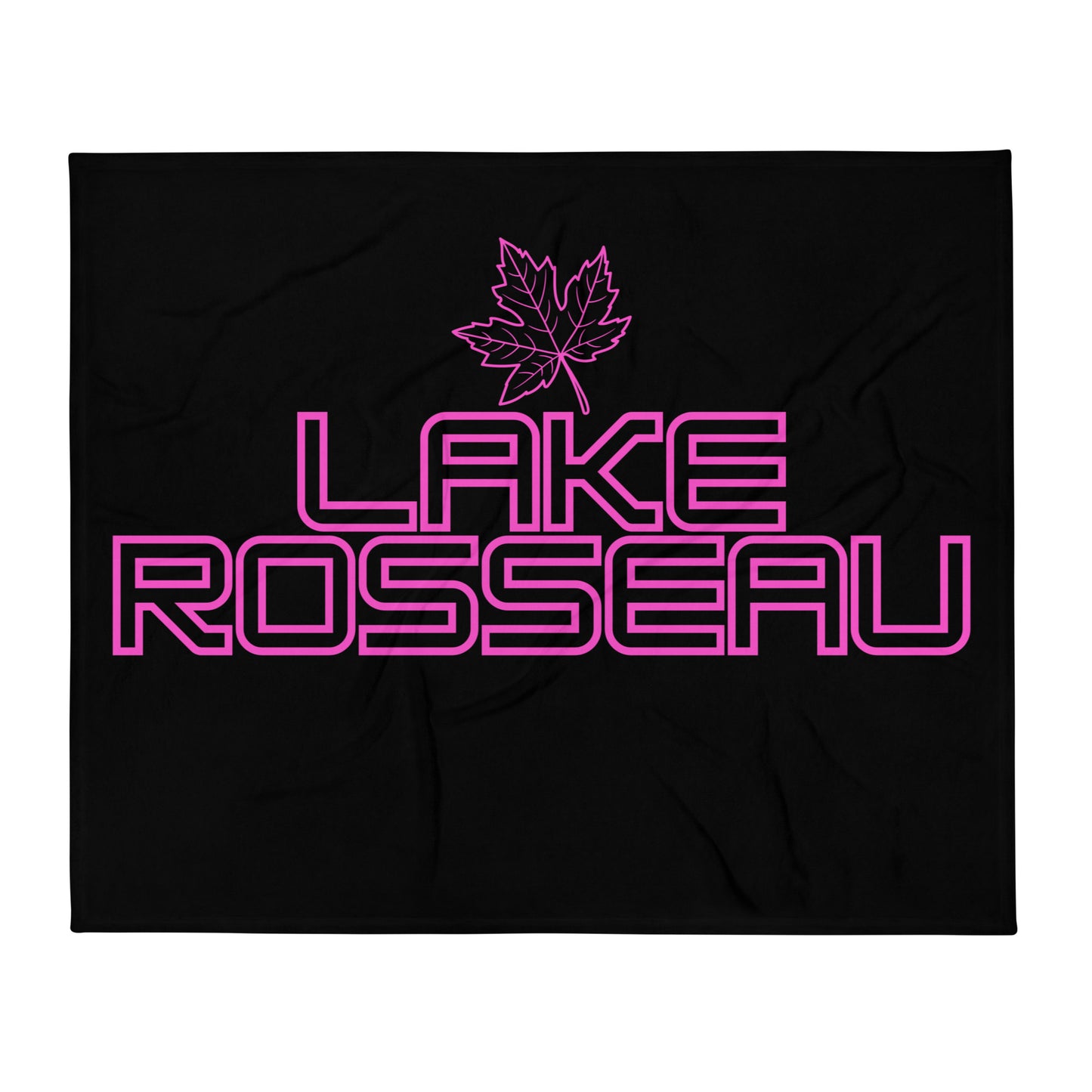 Lake Rosseau Ontario Leaf - Campfire Blanket - Throw Blanket