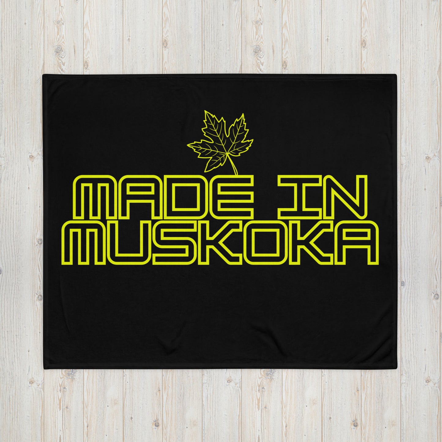 Made in Muskoka Leaf - Campfire Blanket - Throw Blanket