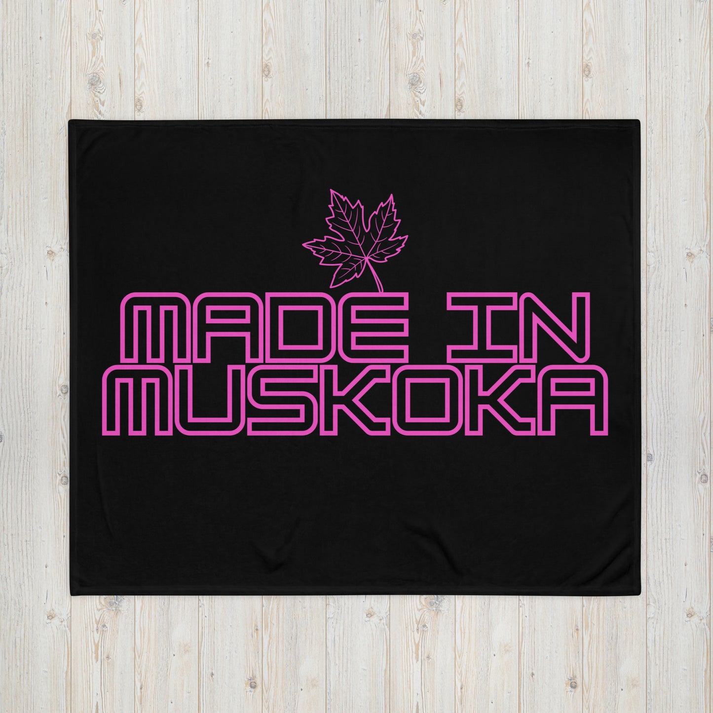 Made in Muskoka Leaf - Campfire Blanket - Throw Blanket