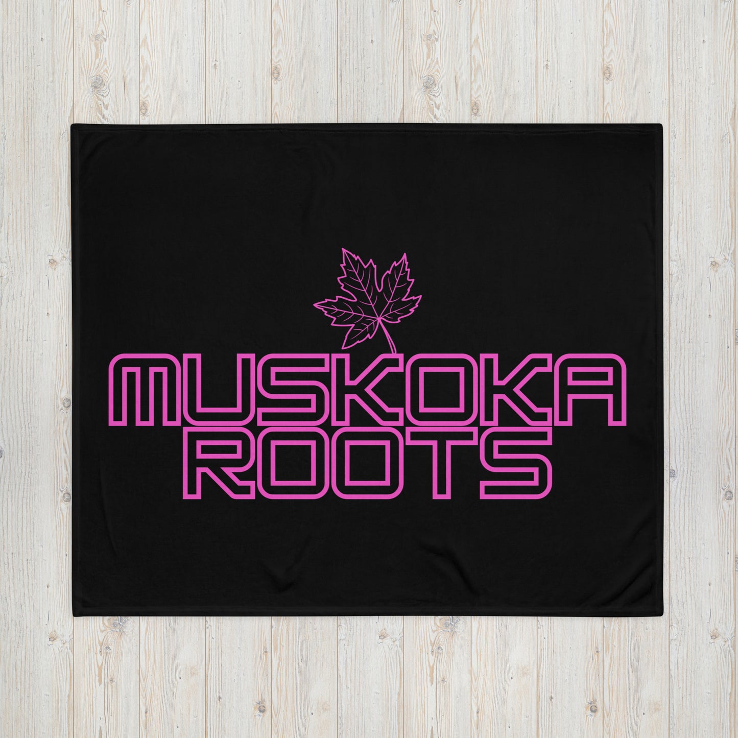 Muskoka Roots Leaf - Campfire Blanket - Throw Blanket