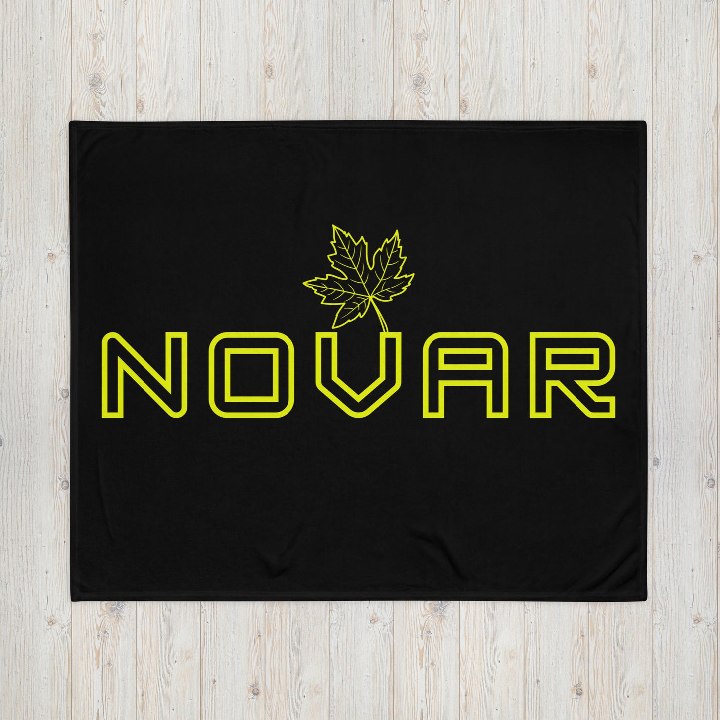 Novar Ontario Leaf - Campfire Blanket - Throw Blanket