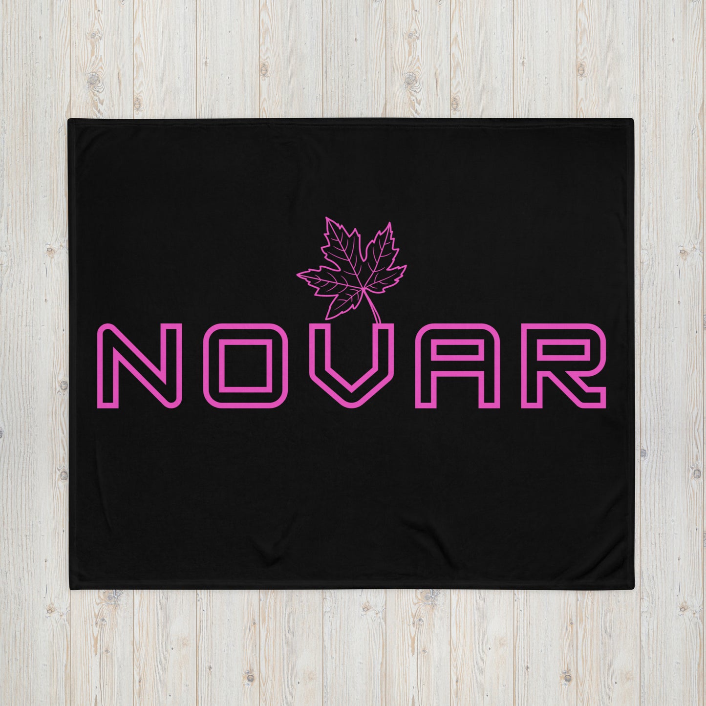 Novar Ontario Leaf - Campfire Blanket - Throw Blanket