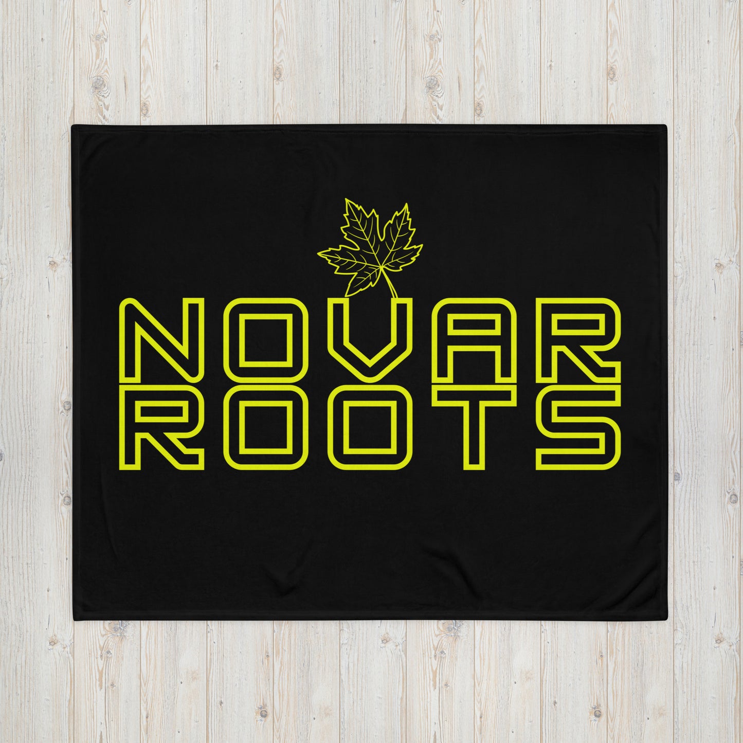 Novar Roots Leaf - Campfire Blanket - Throw Blanket
