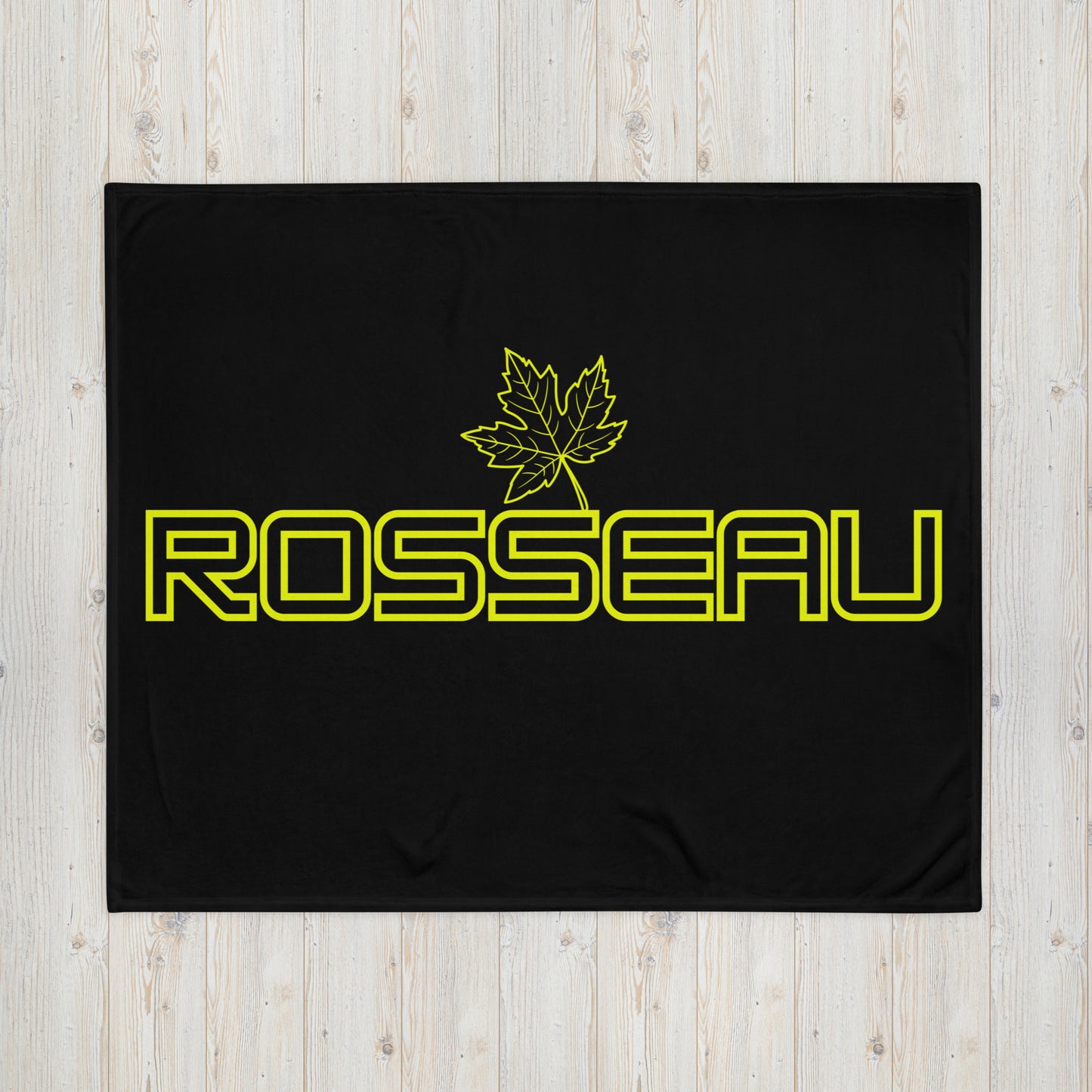 Rosseau Ontario Leaf - Campfire Blanket - Throw Blanket