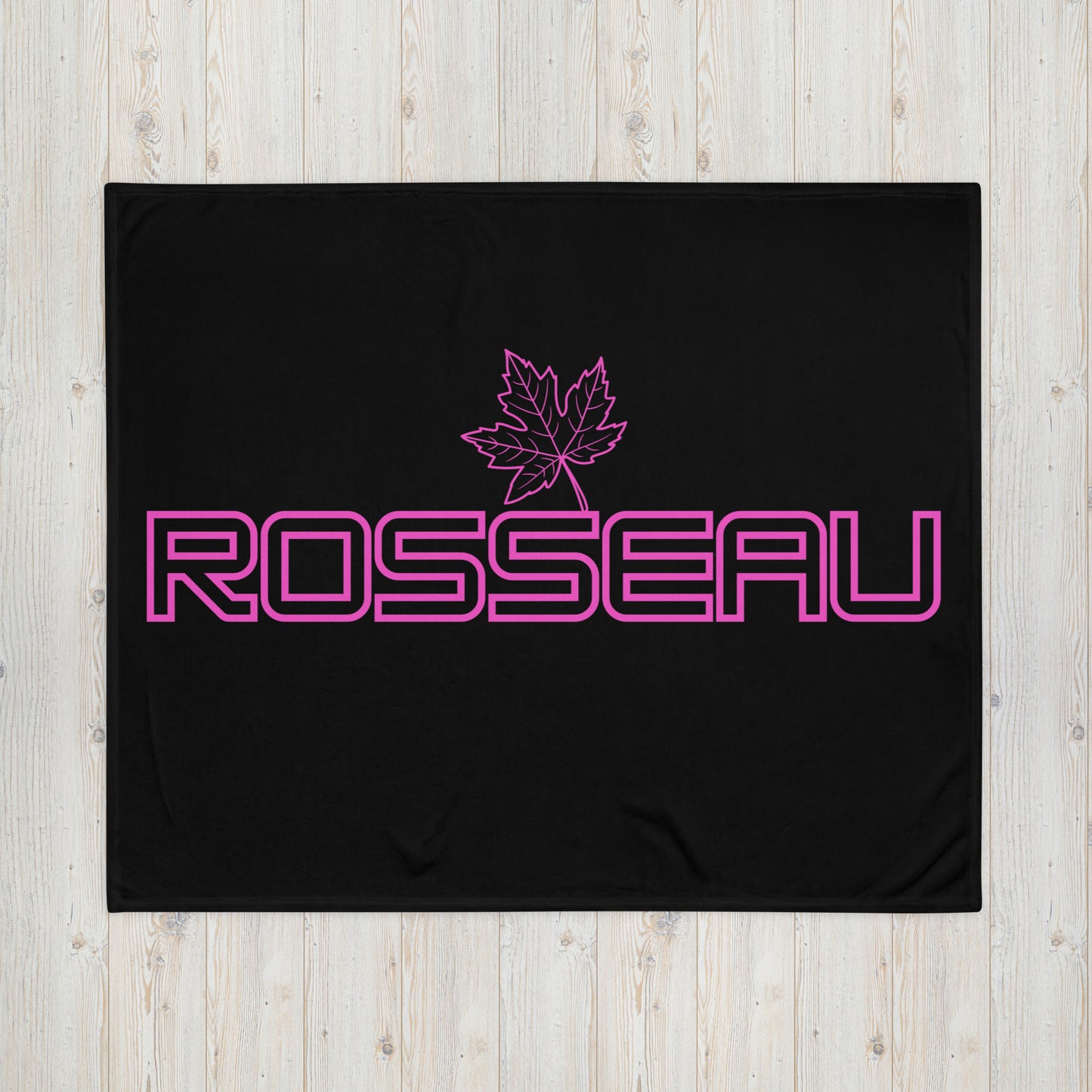 Rosseau Ontario Leaf - Campfire Blanket - Throw Blanket