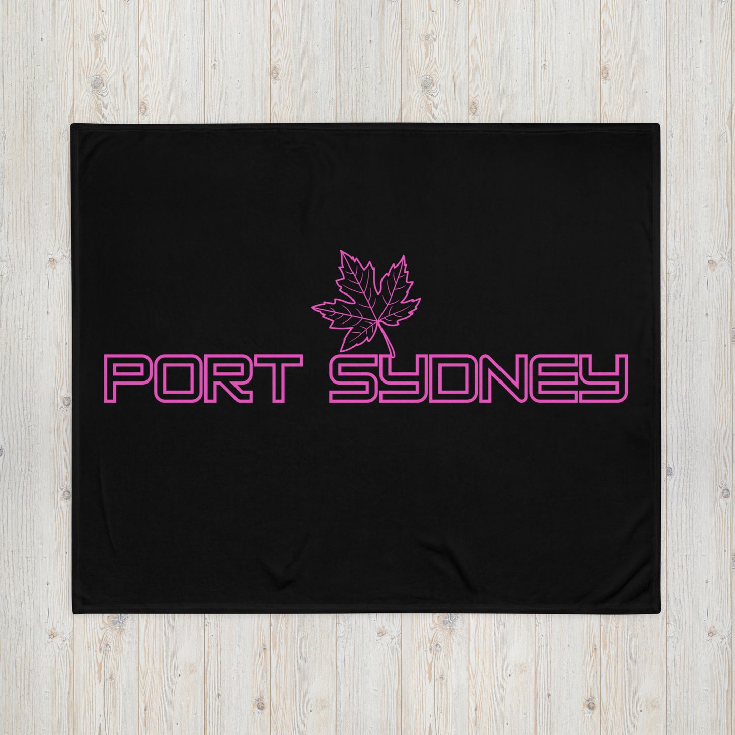 Port Sydney Ontario Leaf - Campfire Blanket - Throw Blanket