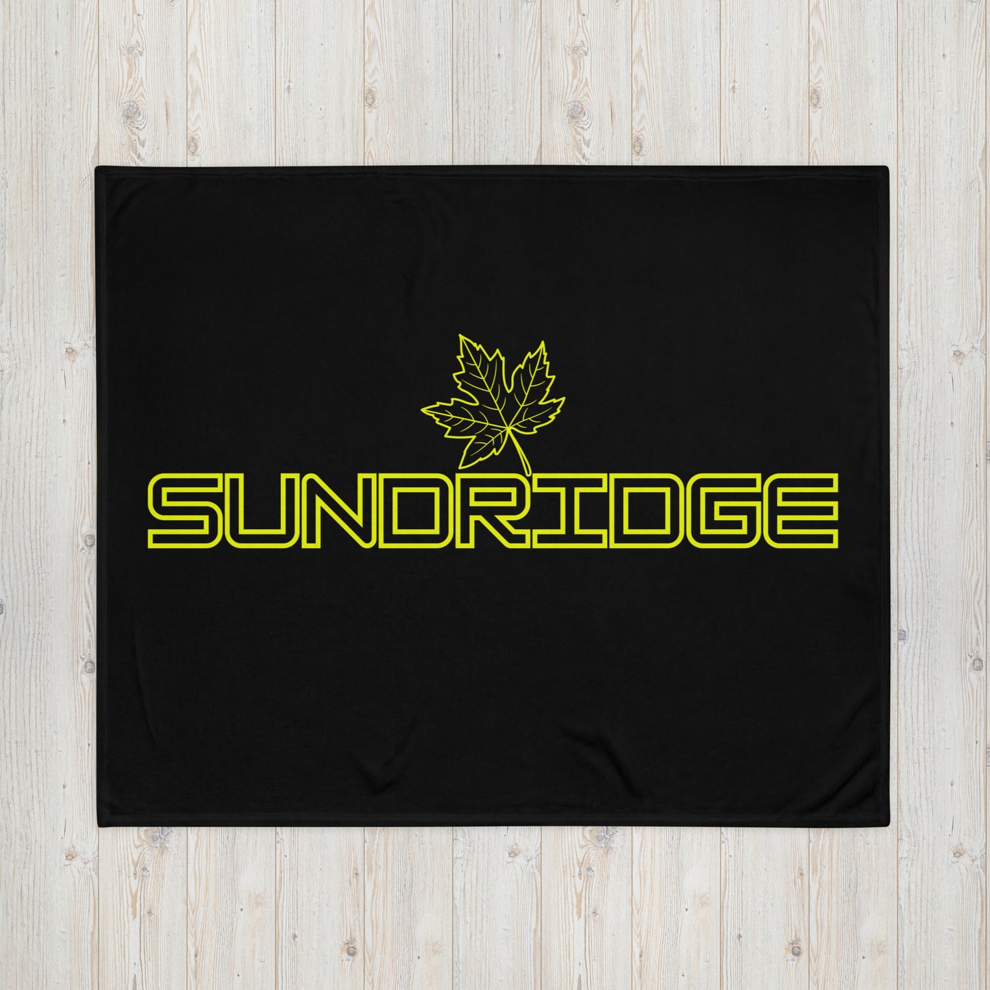 Sundridge Ontario Maple Leaf - Campfire Blanket - Throw Blanket