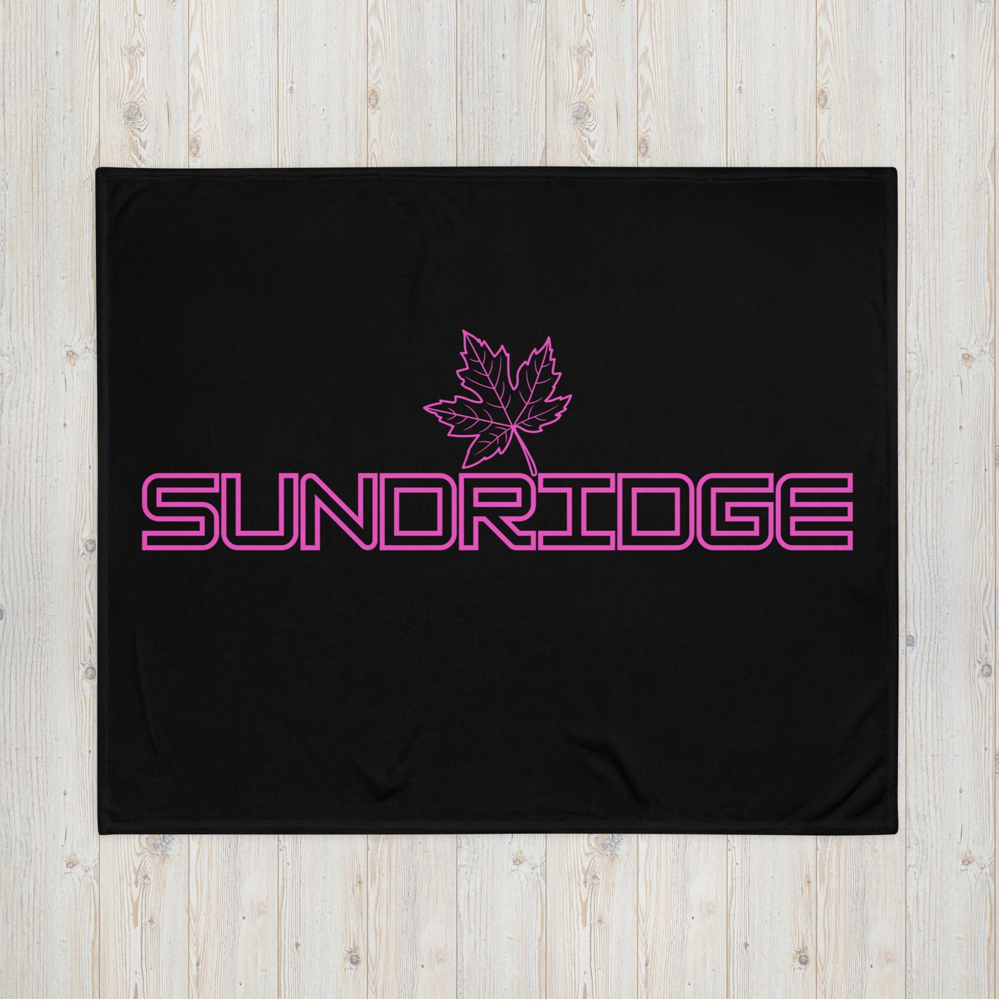 Sundridge Ontario Maple Leaf - Campfire Blanket - Throw Blanket