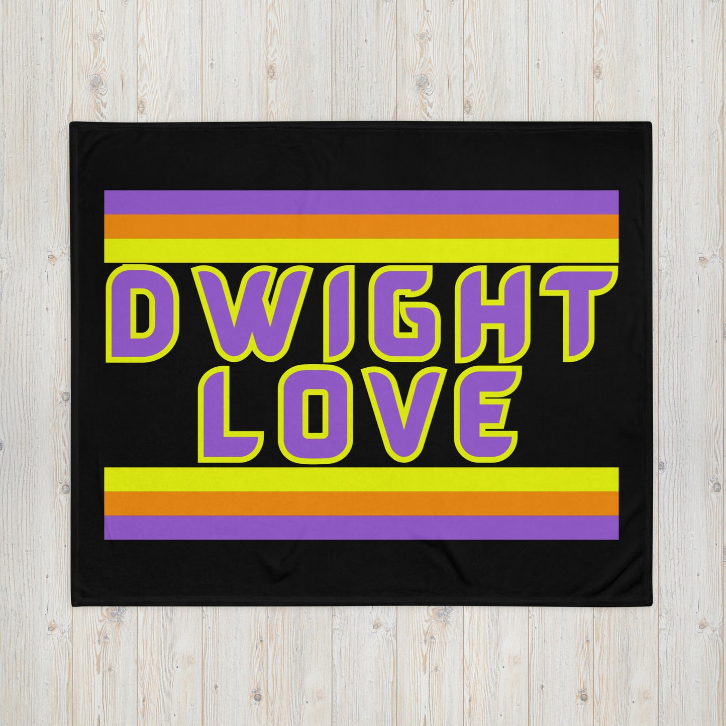 Dwight Love - Stripes - Campfire Blanket - Throw Blanket
