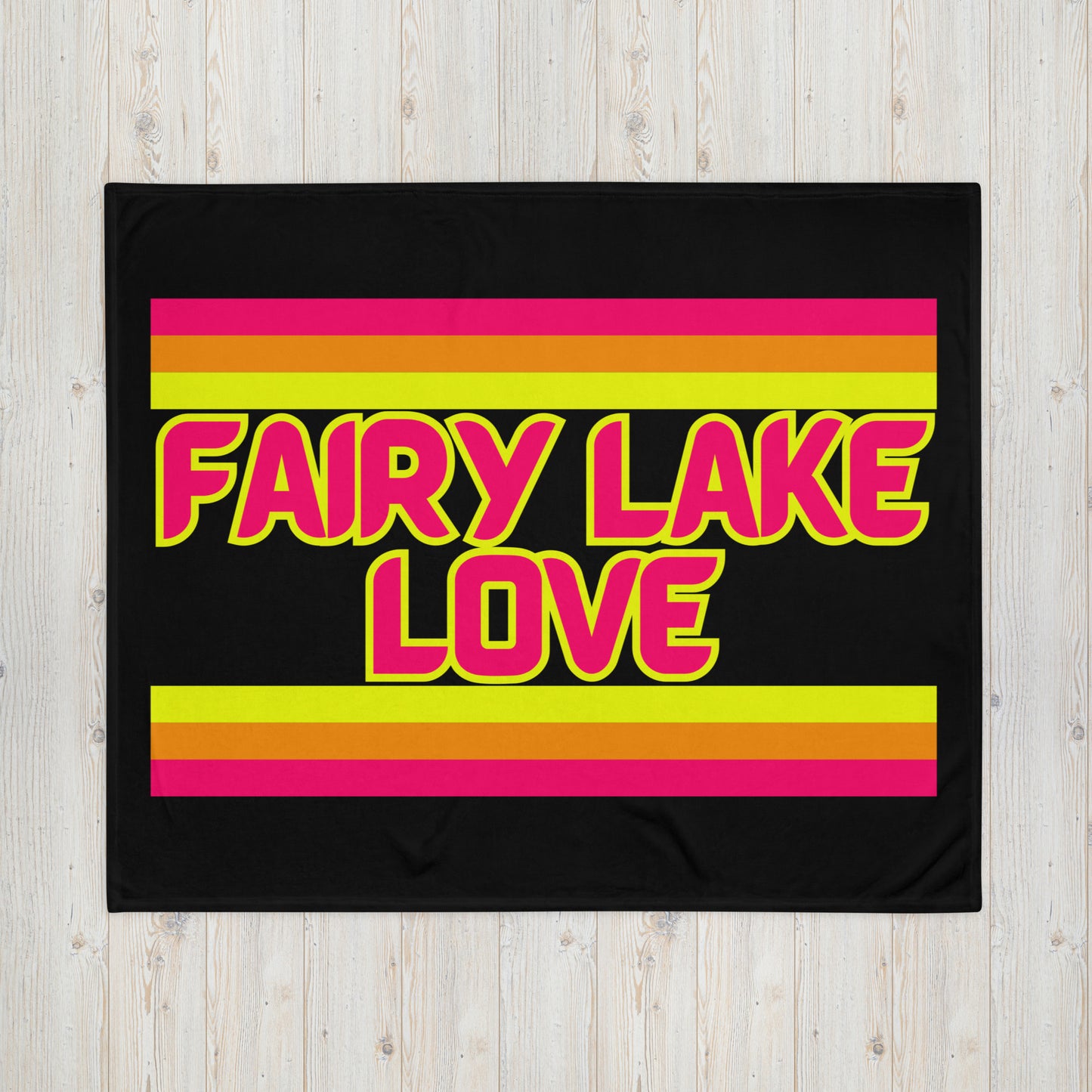 Fairy Lake Love - Stripes - Campfire Blanket - Throw Blanket