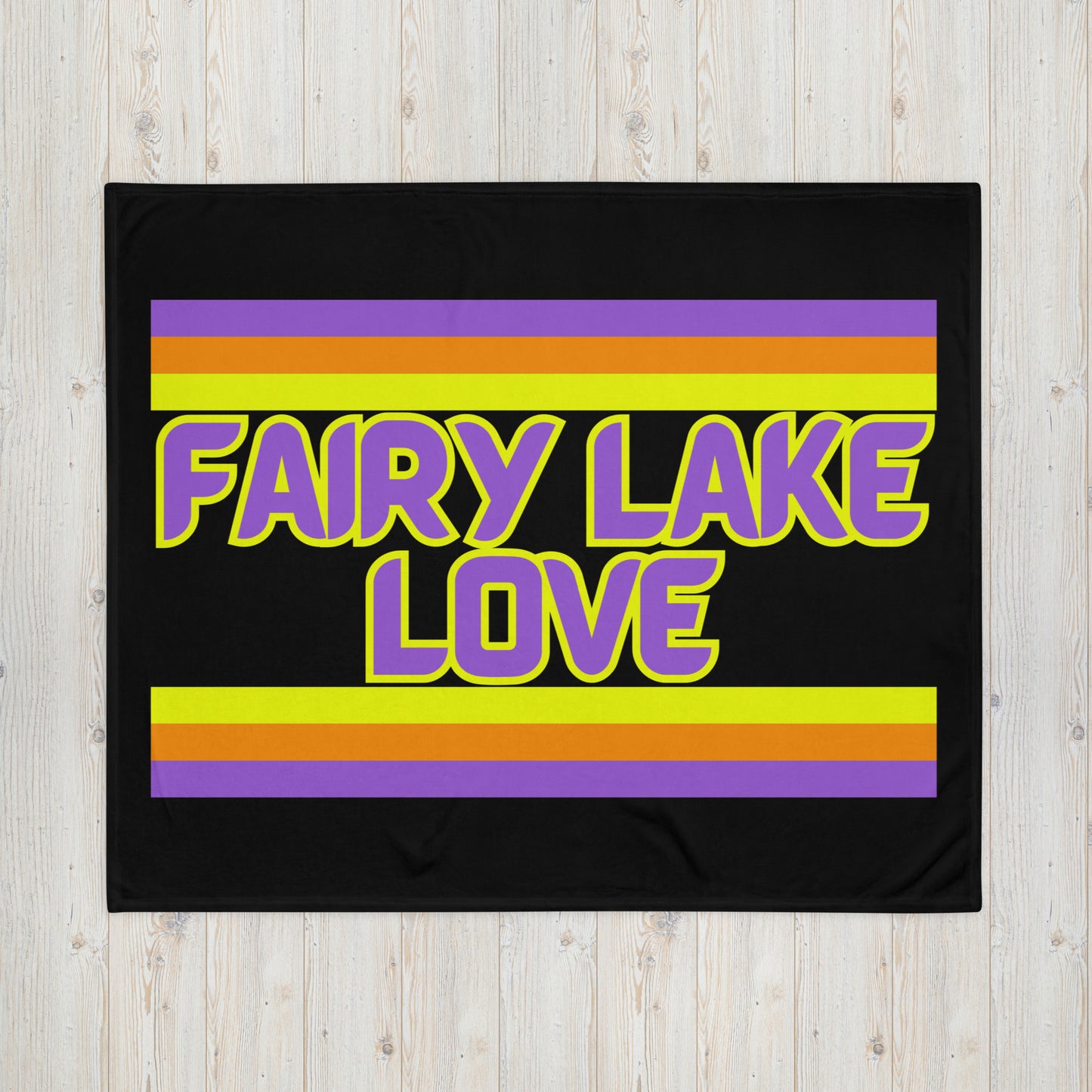 Fairy Lake Love - Stripes - Campfire Blanket - Throw Blanket