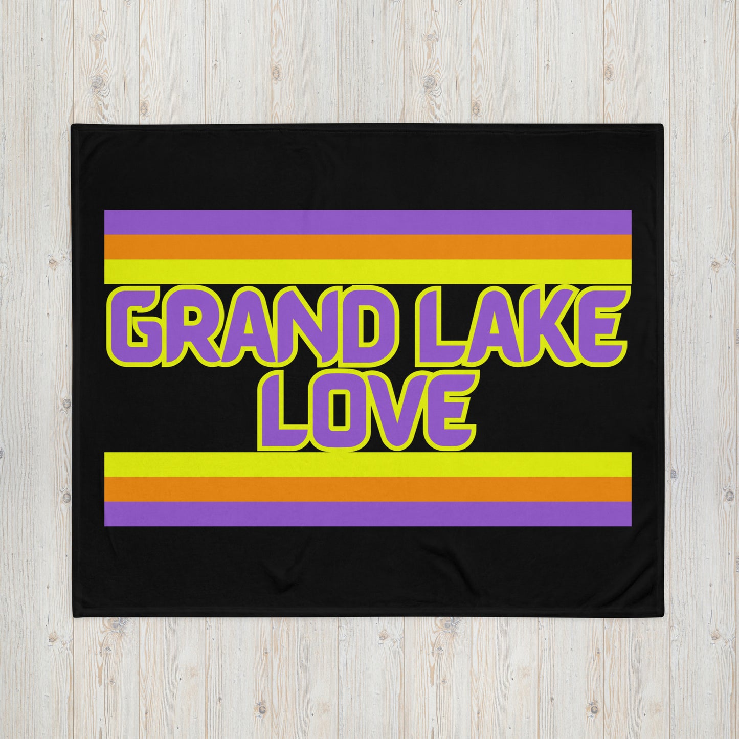 Grand Lake Love - Stripes - Campfire Blanket - Throw Blanket