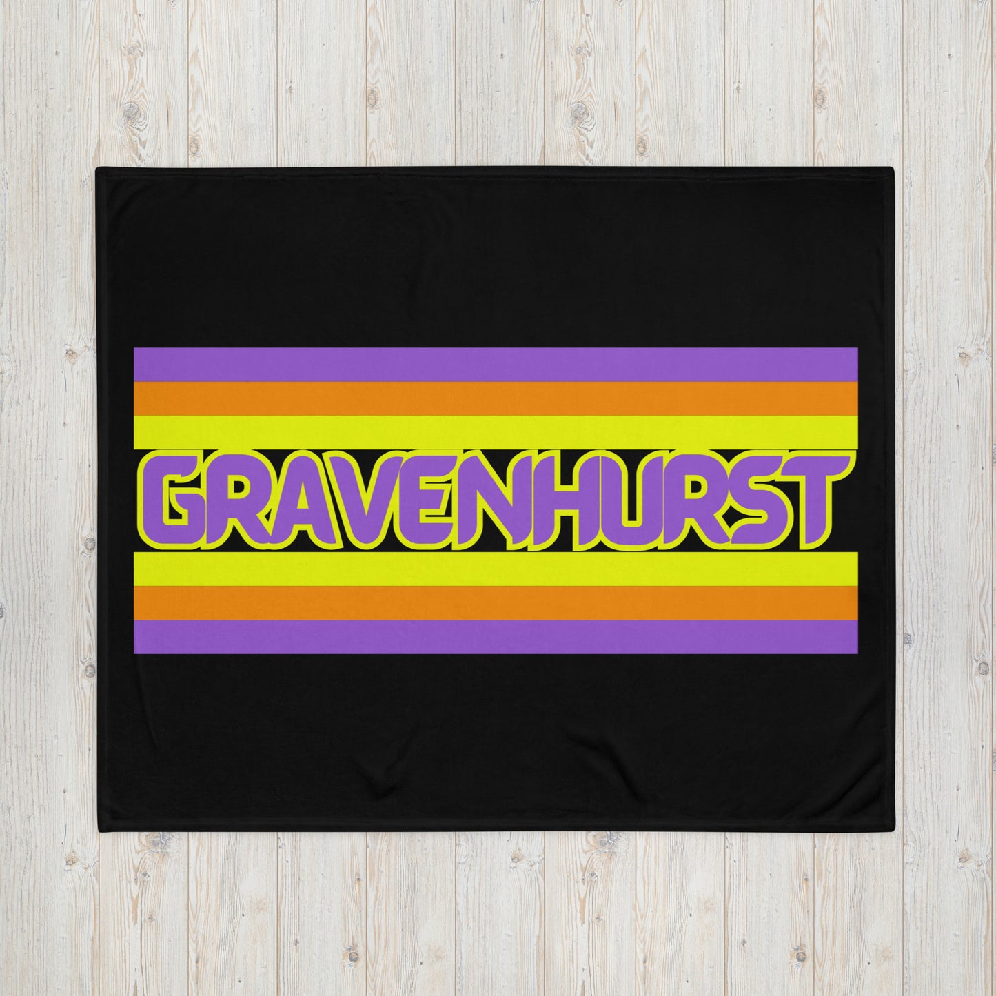 Gravenhurst Ontario - Stripes - Campfire Blanket - Throw Blanket