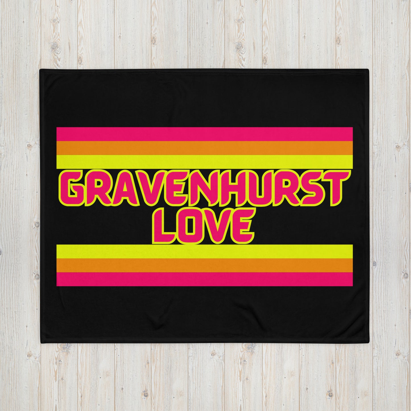 Gravenhurst Love- Stripes - Campfire Blanket - Throw Blanket