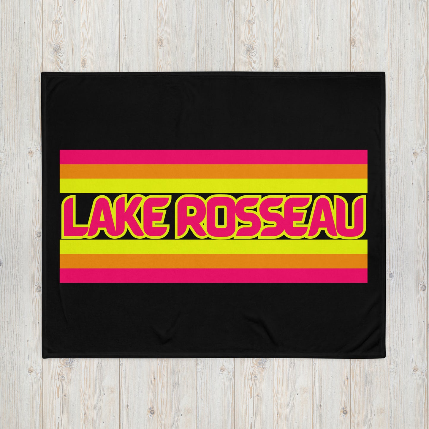 Lake Rosseau - Stripes - Campfire Blanket - Throw Blanket