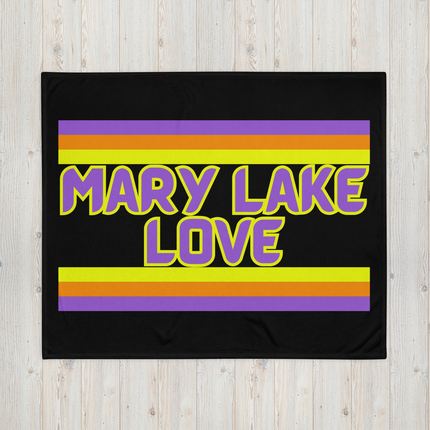 Mary Lake Love - Stripes - Campfire Blanket - Throw Blanket