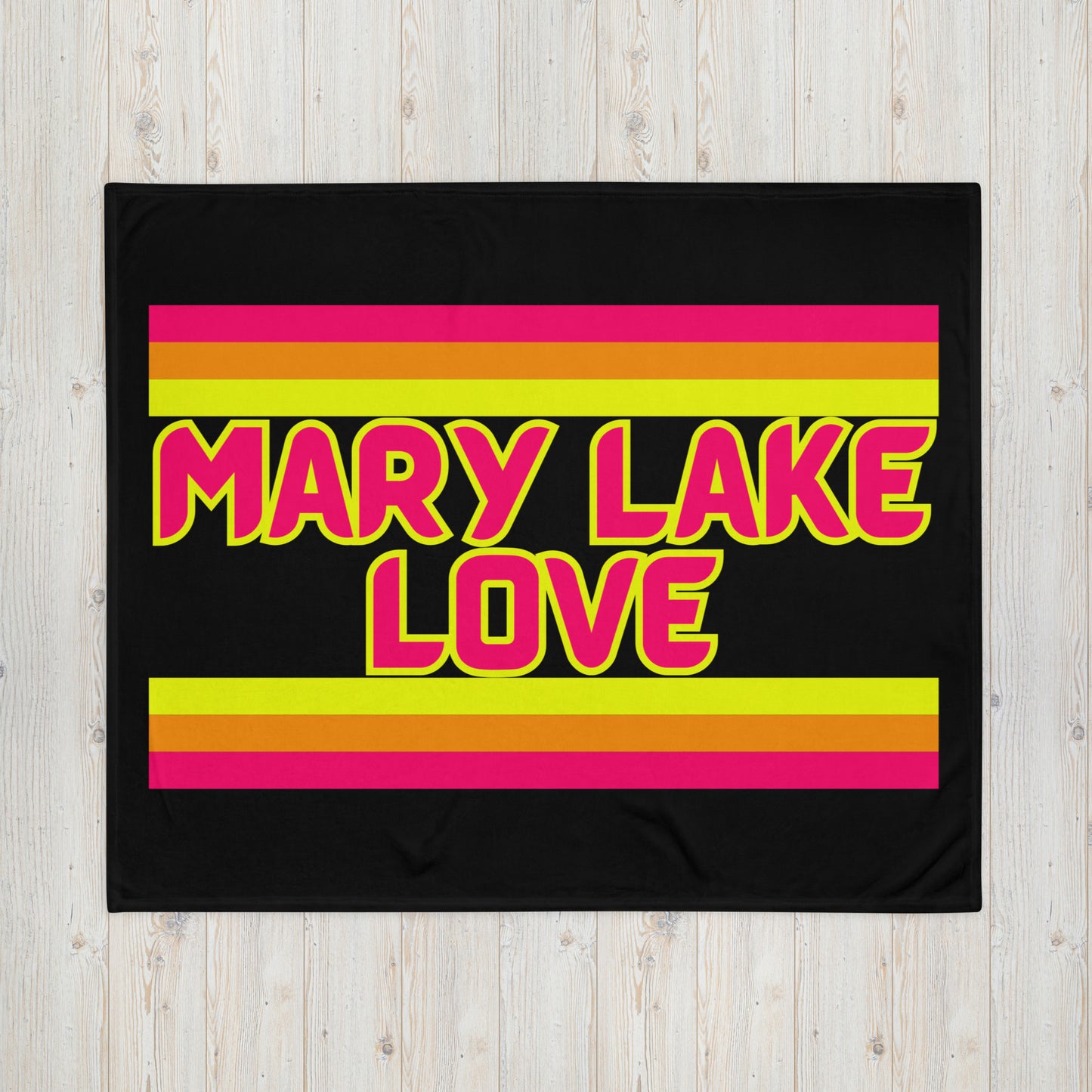 Mary Lake Love - Stripes - Campfire Blanket - Throw Blanket