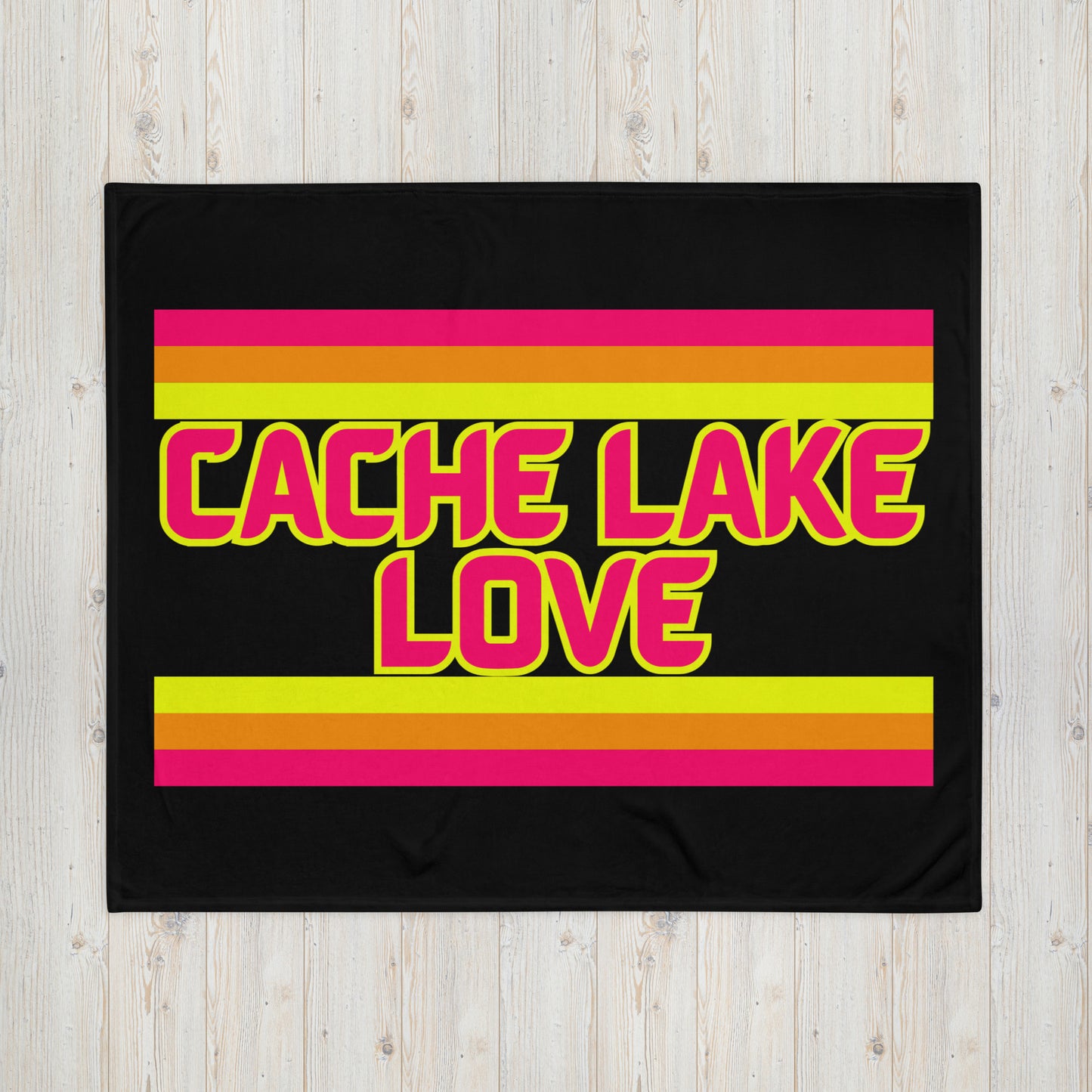 Cache Lake Love - Stripes - Campfire Blanket - Throw Blanket