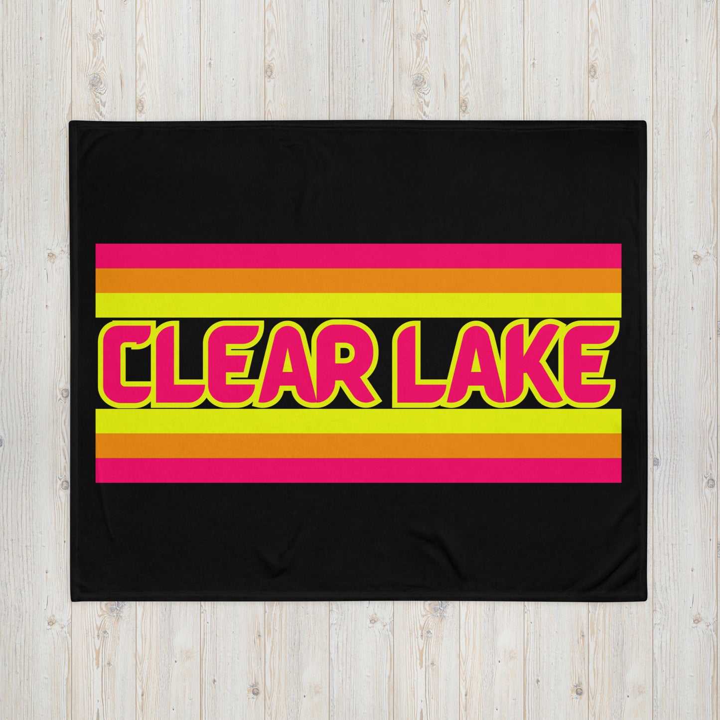 Clear Lake - Stripes - Campfire Blanket - Throw Blanket