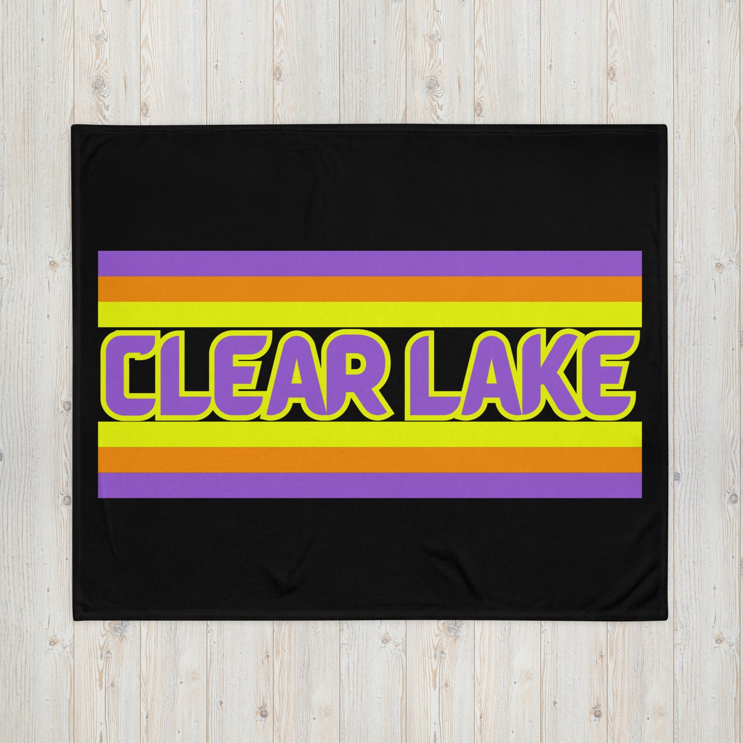 Clear Lake - Stripes - Campfire Blanket - Throw Blanket