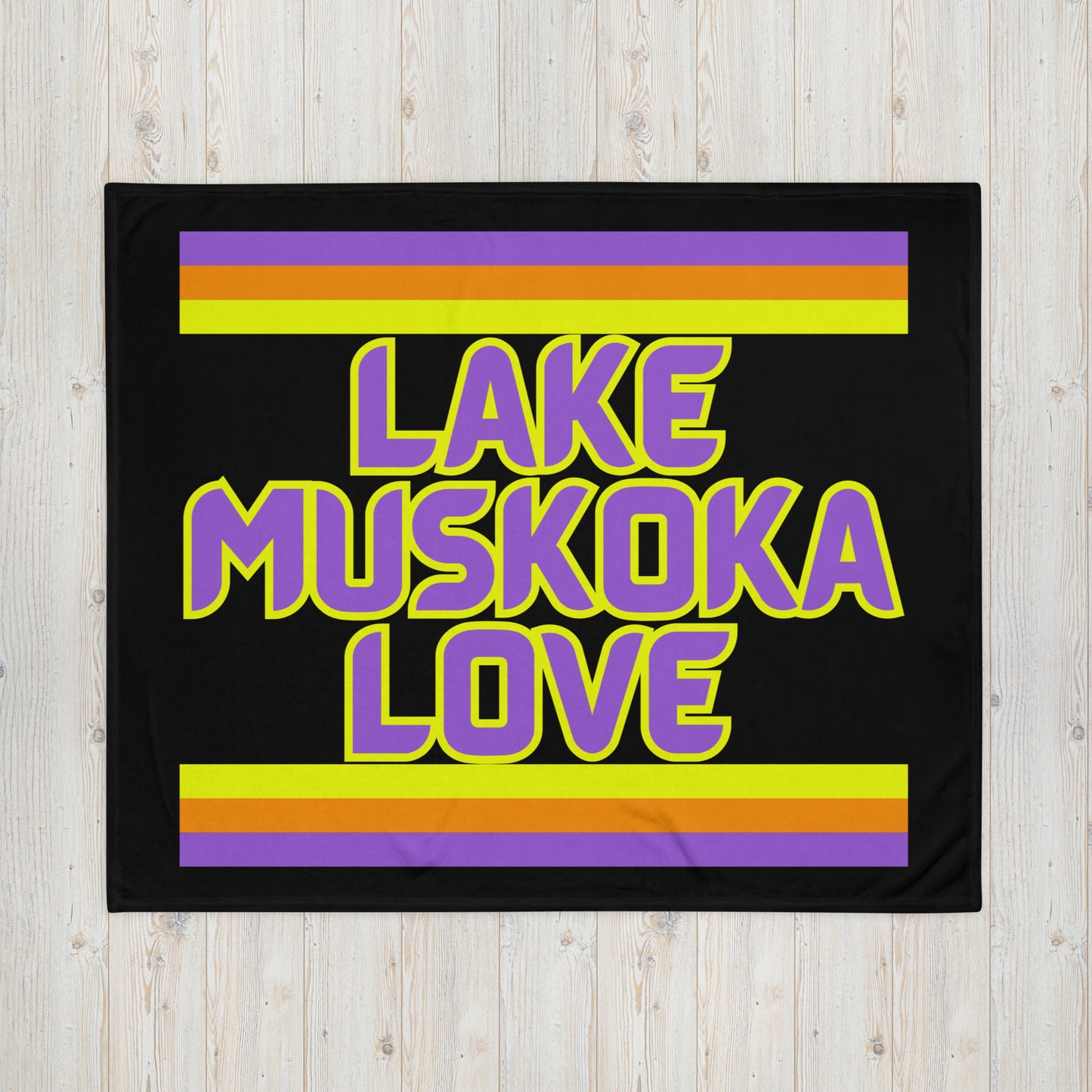 Muskoka - Lake Muskoka Love - Throw Blanket