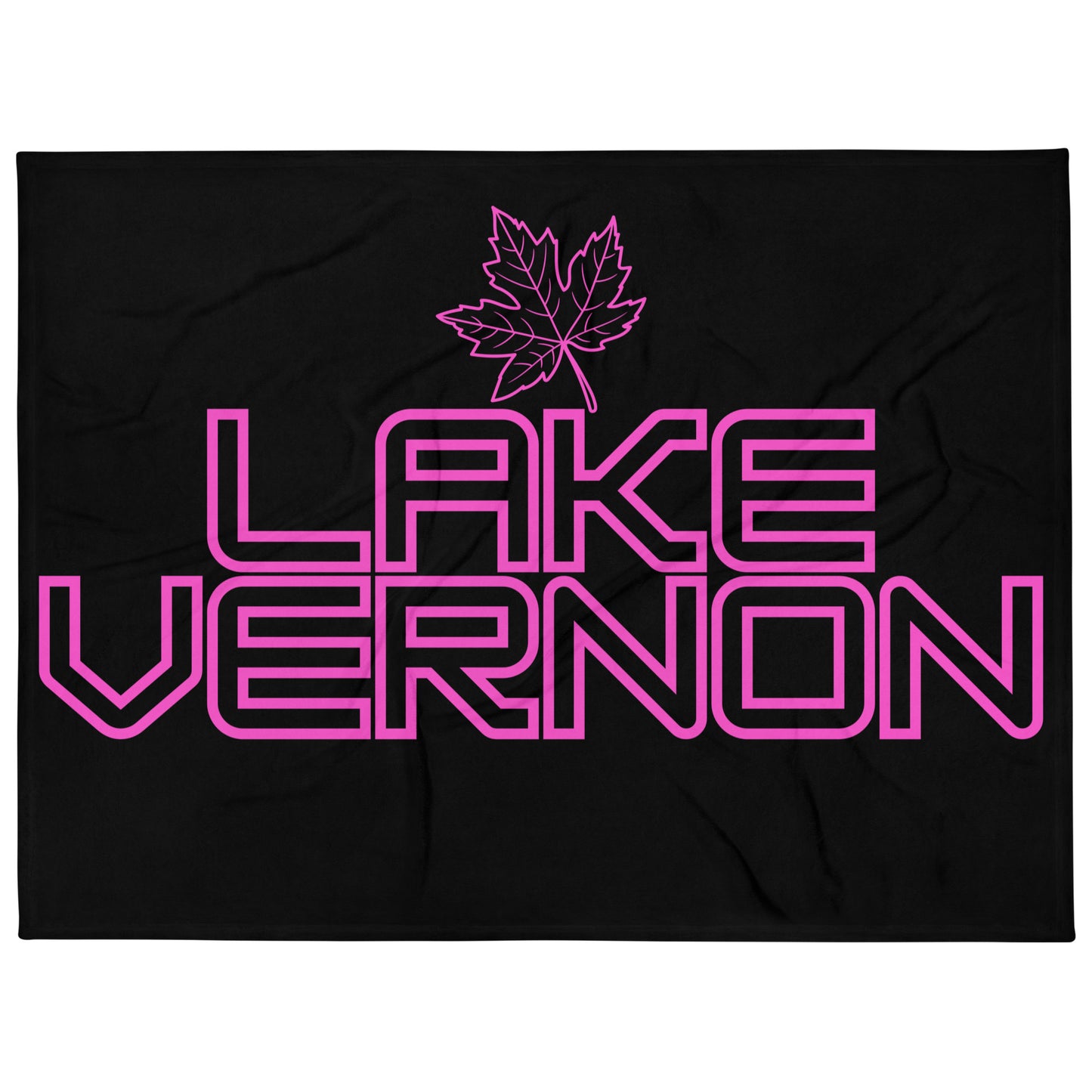 Lake Vernon Ontario Leaf - Campfire Blanket - Throw Blanket