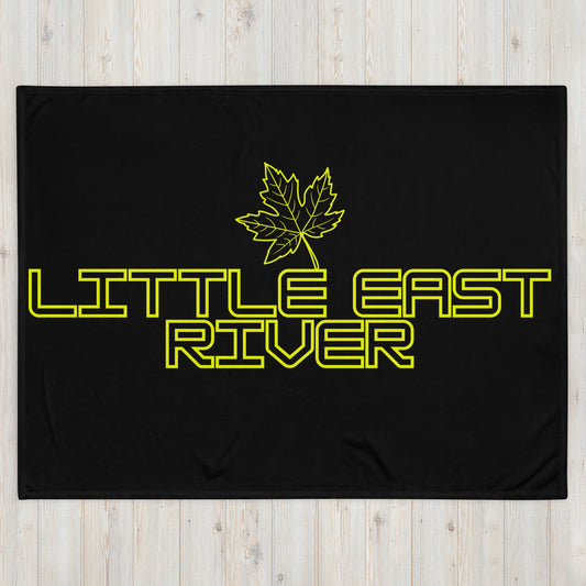Little East River Ontario Leaf - Campfire Blanket - Throw Blanket