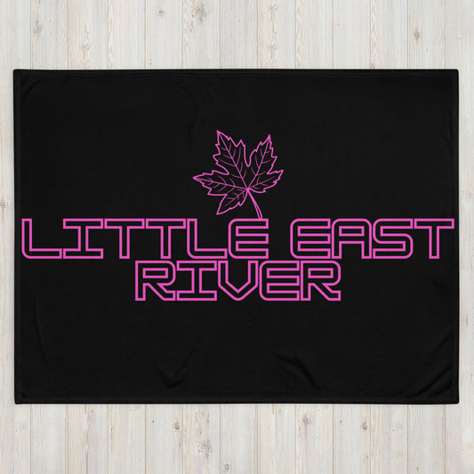 Little East River Ontario Leaf - Campfire Blanket - Throw Blanket