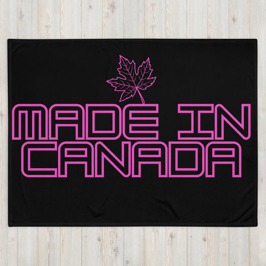 Made in Canada Leaf - Campfire Blanket - Throw Blanket