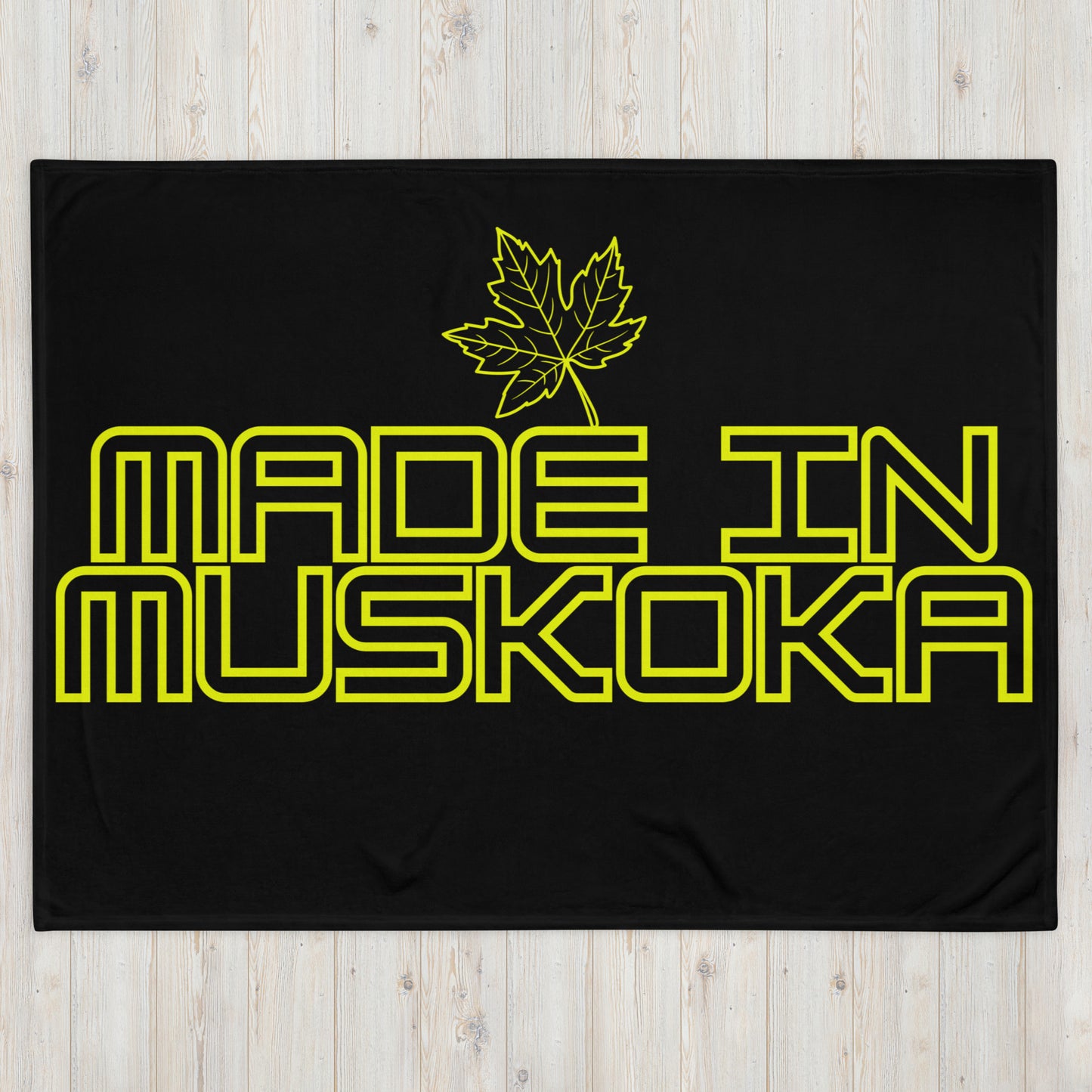 Made in Muskoka Leaf - Campfire Blanket - Throw Blanket