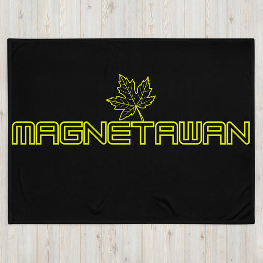 Magnetawan Ontario Leaf - Campfire Blanket - Throw Blanket