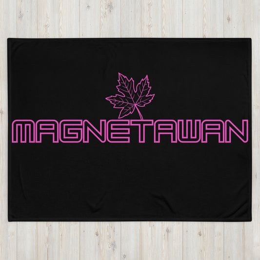 Magnetawan Ontario Leaf - Campfire Blanket - Throw Blanket