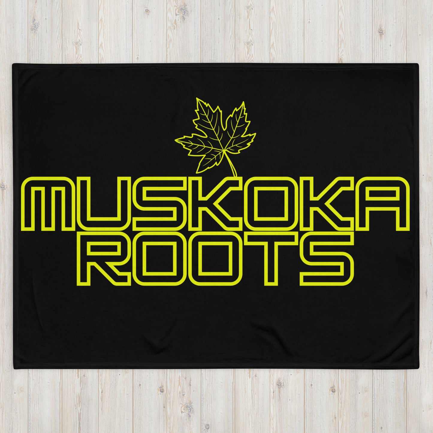 Muskoka Roots Leaf - Campfire Blanket - Throw Blanket
