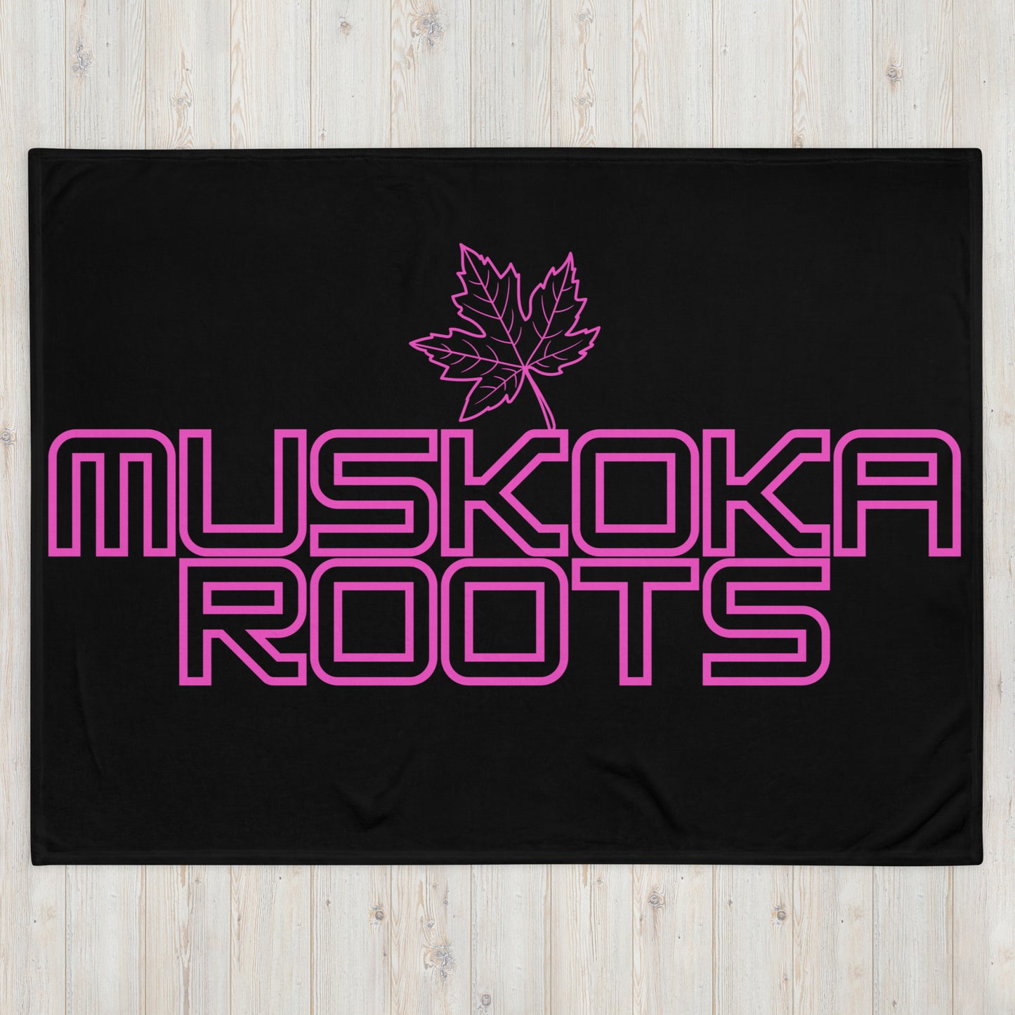 Muskoka Roots Leaf - Campfire Blanket - Throw Blanket