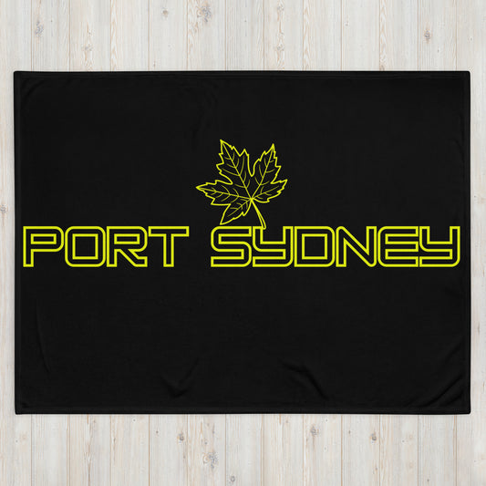 Port Sydney Ontario Leaf - Campfire Blanket - Throw Blanket