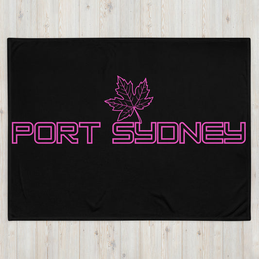 Port Sydney Ontario Leaf - Campfire Blanket - Throw Blanket