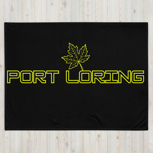 Port Loring Ontario Leaf - Campfire Blanket - Throw Blanket