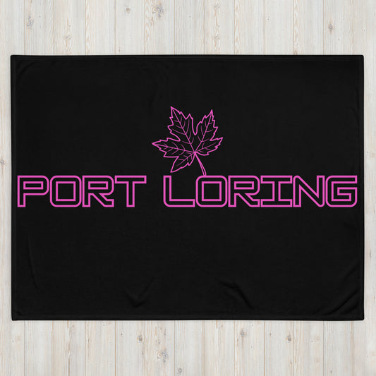Port Loring Ontario Leaf - Campfire Blanket - Throw Blanket