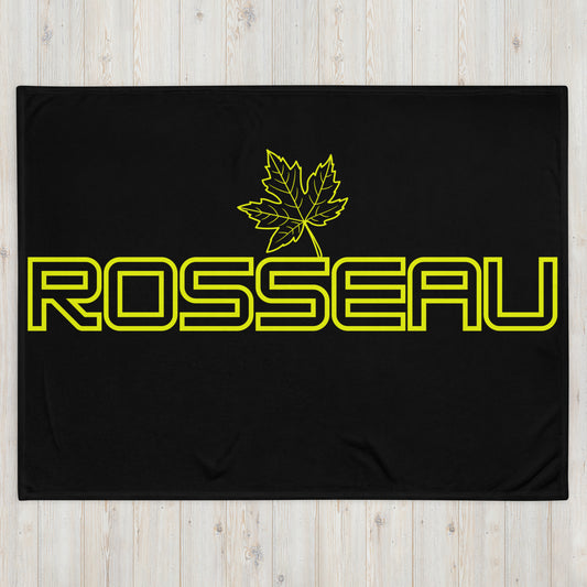 Rosseau Ontario Leaf - Campfire Blanket - Throw Blanket