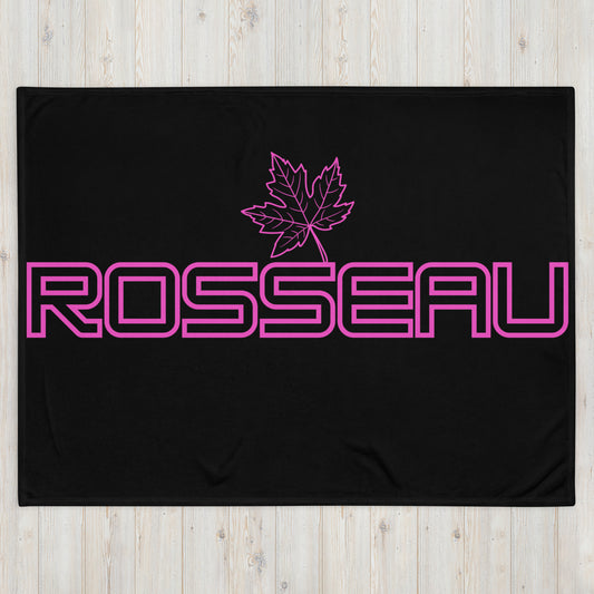 Rosseau Ontario Leaf - Campfire Blanket - Throw Blanket