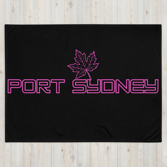 Port Sydney Ontario Leaf - Campfire Blanket - Throw Blanket