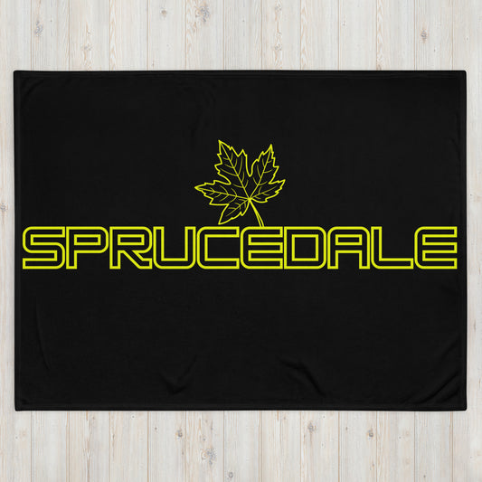 Sprucedale Ontario Maple Leaf - Campfire Blanket - Throw Blanket