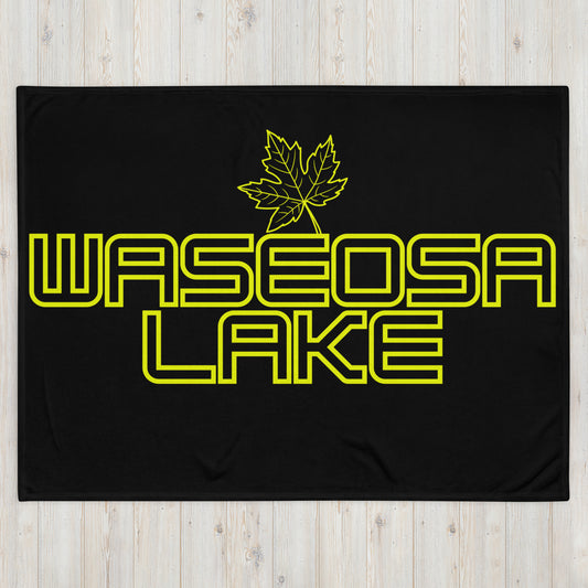 Waseosa Lake Ontario Maple Leaf - Campfire Blanket - Throw Blanket